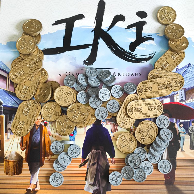 与 IKI 棋盘游戏兼容的豪华硬币代币 - 桌游/玩具 - 其他材质 