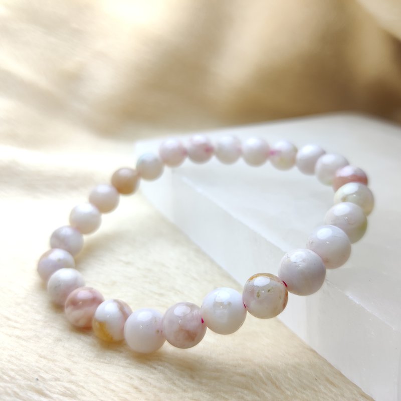 【订制品】 樱花玛瑙 Sakura Agate 天然水晶 手串 - 手链/手环 - 水晶 