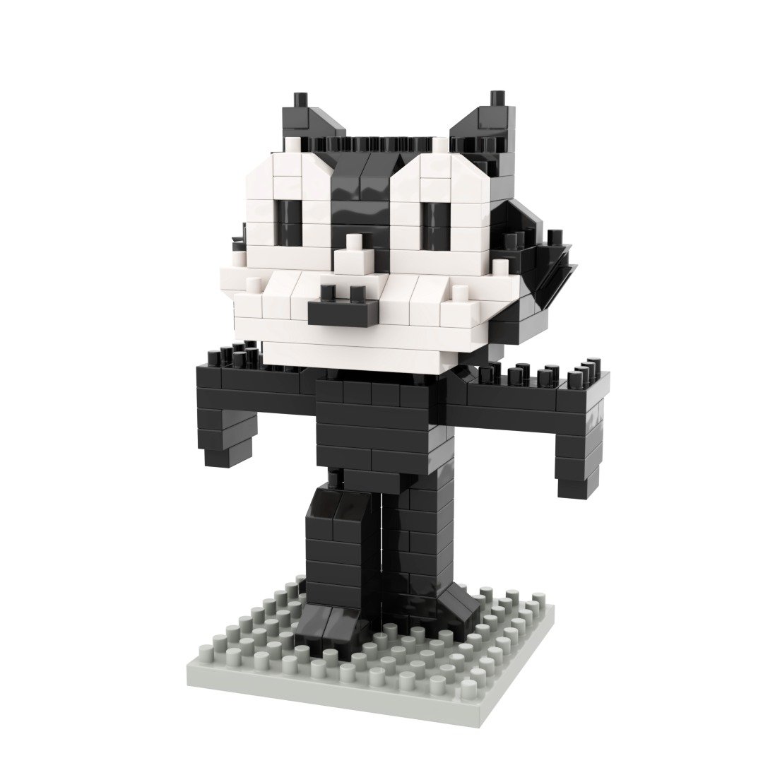 Archbrick 1919 初版菲力猫 Felix The Cat Pixel 积木 Nanoblock - 玩偶/公仔 - 塑料 多色