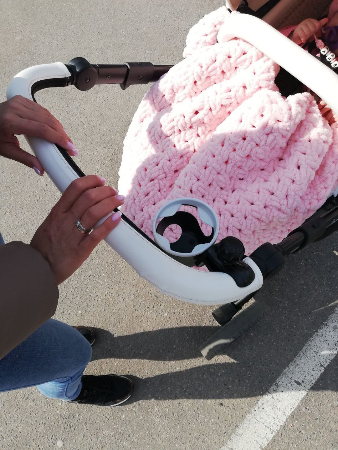 Baby blanket crib baby bedding stroller blanket baby shower gift - 婴儿床上用品 - 聚酯纤维 紫色