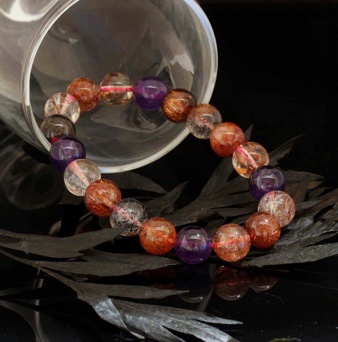 黑加仑超七 10mm 手链 ( Blackcurrant Super 7 10mm Bracelet ) - 手链/手环 - 水晶 