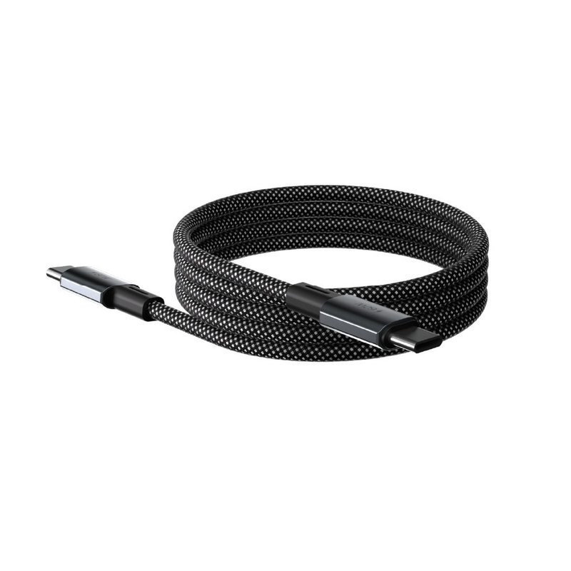 ADAM 亚果元素 CASA MS100 USB-C 对USB-C 60W 磁吸充电线 黑色 - 充电宝/传输线 - 其他材质 黑色