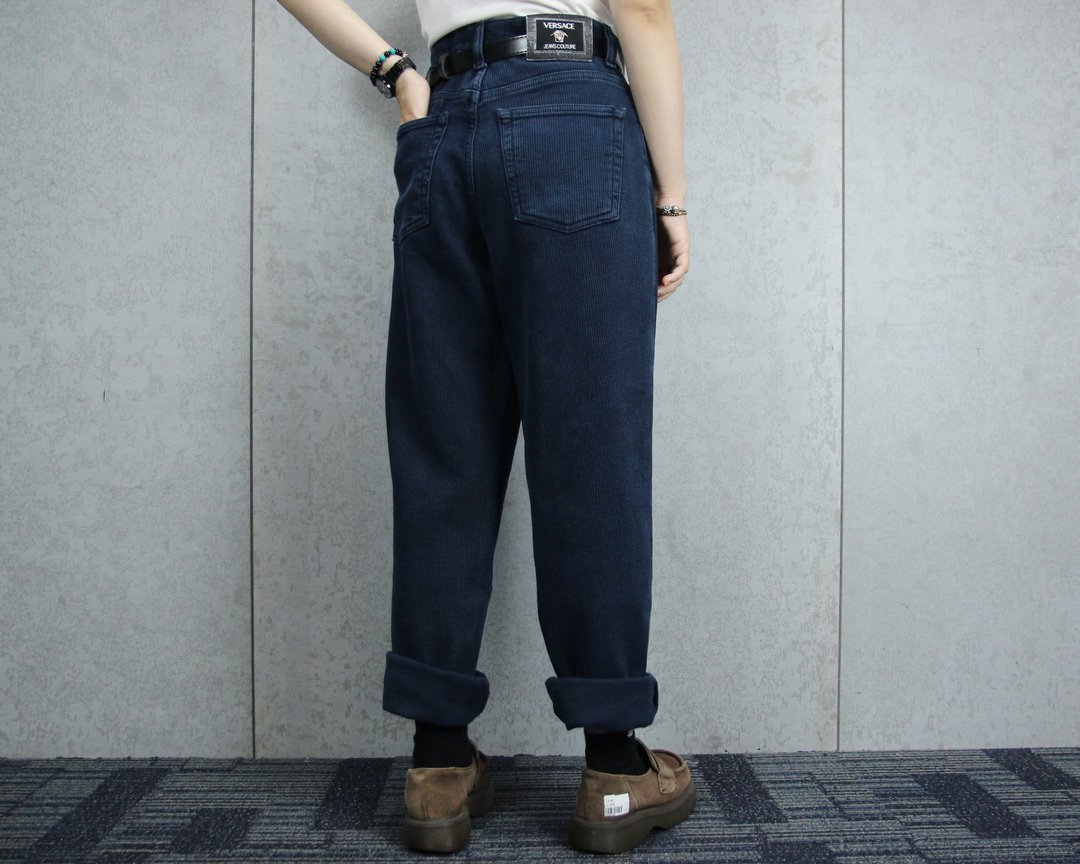Tsubasa.Y 古着屋 Versace Jeans 017432, vintage versace jeans - 女装长裤 - 棉 