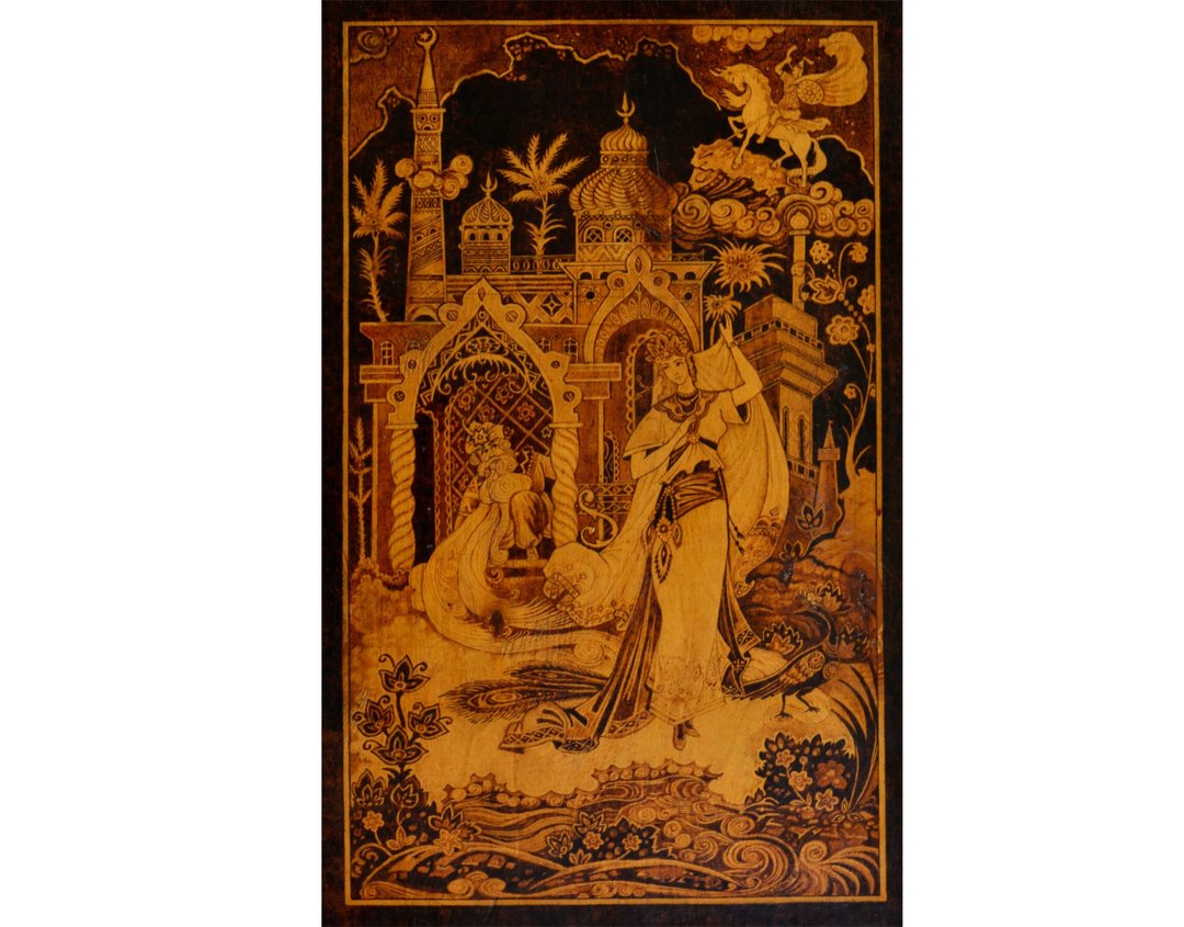 东方童话烙画木画烙画仙子 - 墙贴/壁贴 - 木头 咖啡色