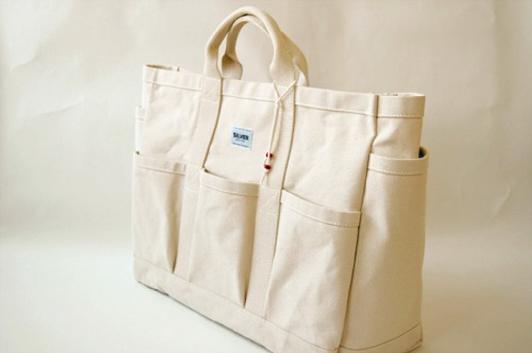 Tote bag D-DAY - 手提包/手提袋 - 棉 白色