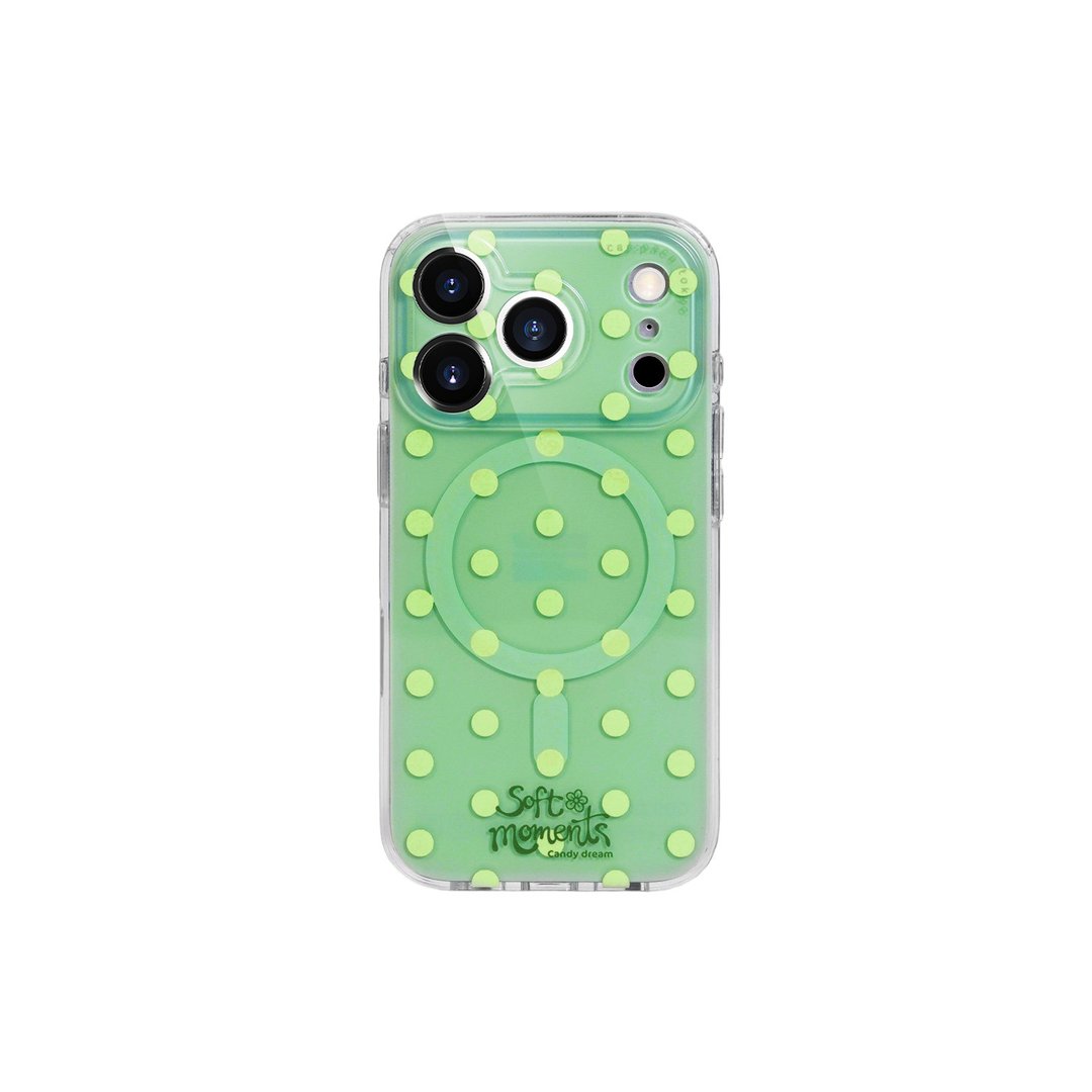 cas:pace 26S/S 波点 green 磁吸手机壳 - 手机壳/手机套 - 硅胶 