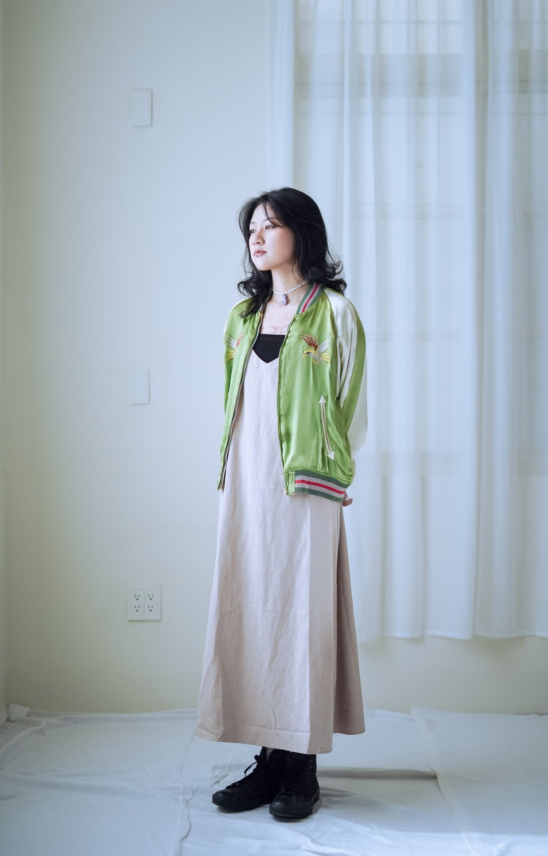除了 True Love 刺绣 横须贺 双面外套 - 女装休闲/机能外套 - 其他人造纤维 