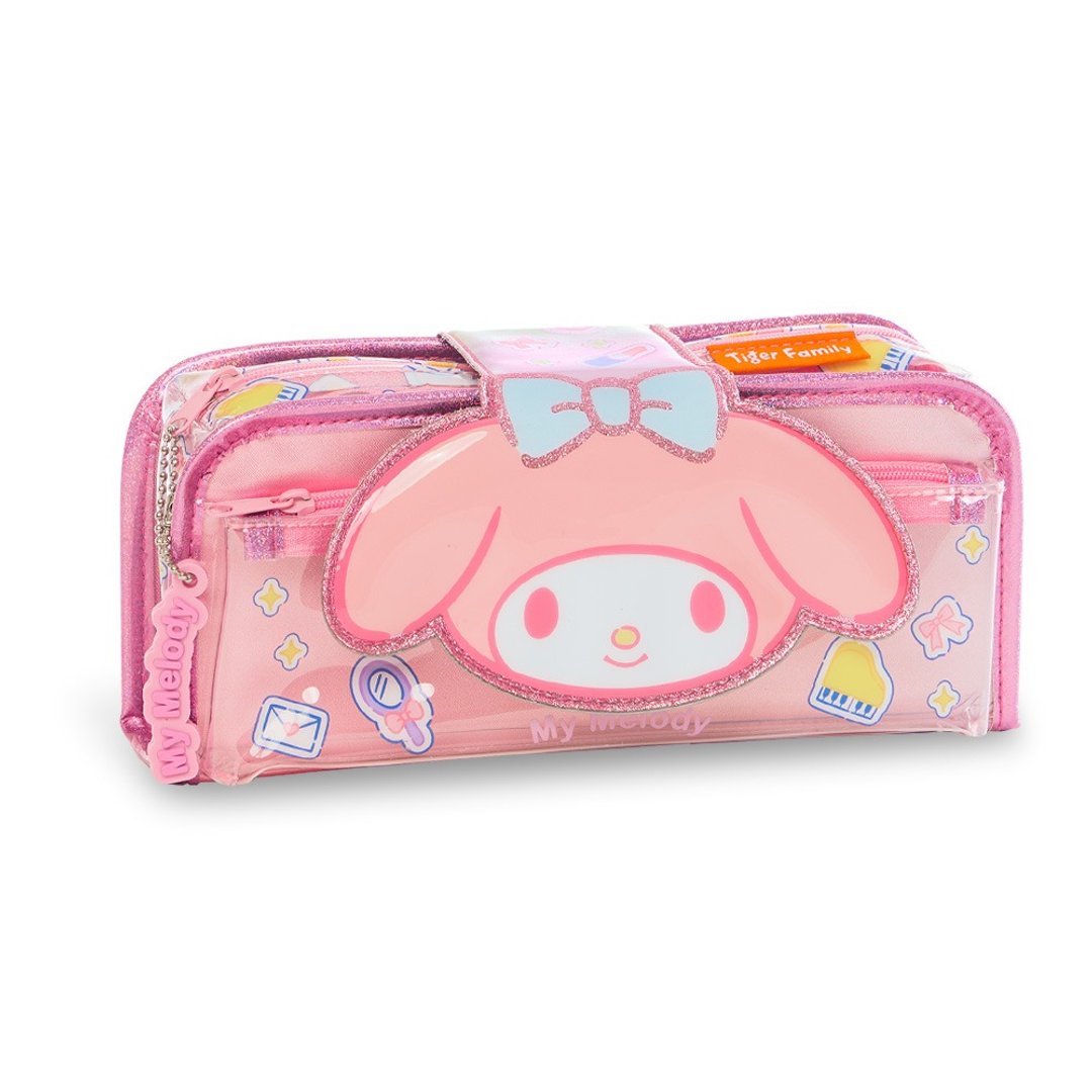 三丽鸥联名 2in1趣味铅笔盒-美乐蒂 My Melody マイメロディ - 铅笔盒/笔袋 - 聚酯纤维 粉红色