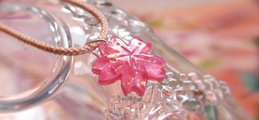 [Made to order] LOVELY CHERRYBLOSSOM - 项链 - 其他金属 