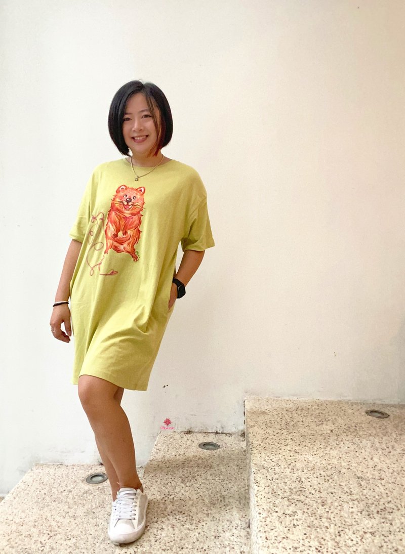 【凉夏首选】短尾袋鼠 Kakka one-piece 洋装 - 洋装/连衣裙 - 棉．麻 多色