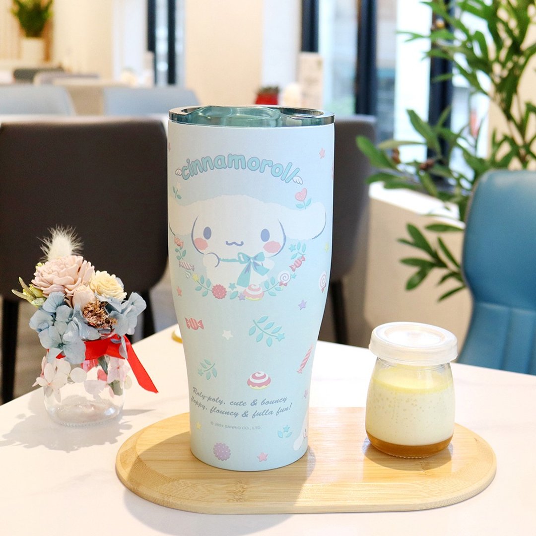 【Sanrio 三丽鸥】不锈钢真空酷乐杯 冰霸杯900ml-大耳狗 - 保温瓶/保温杯 - 不锈钢 蓝色