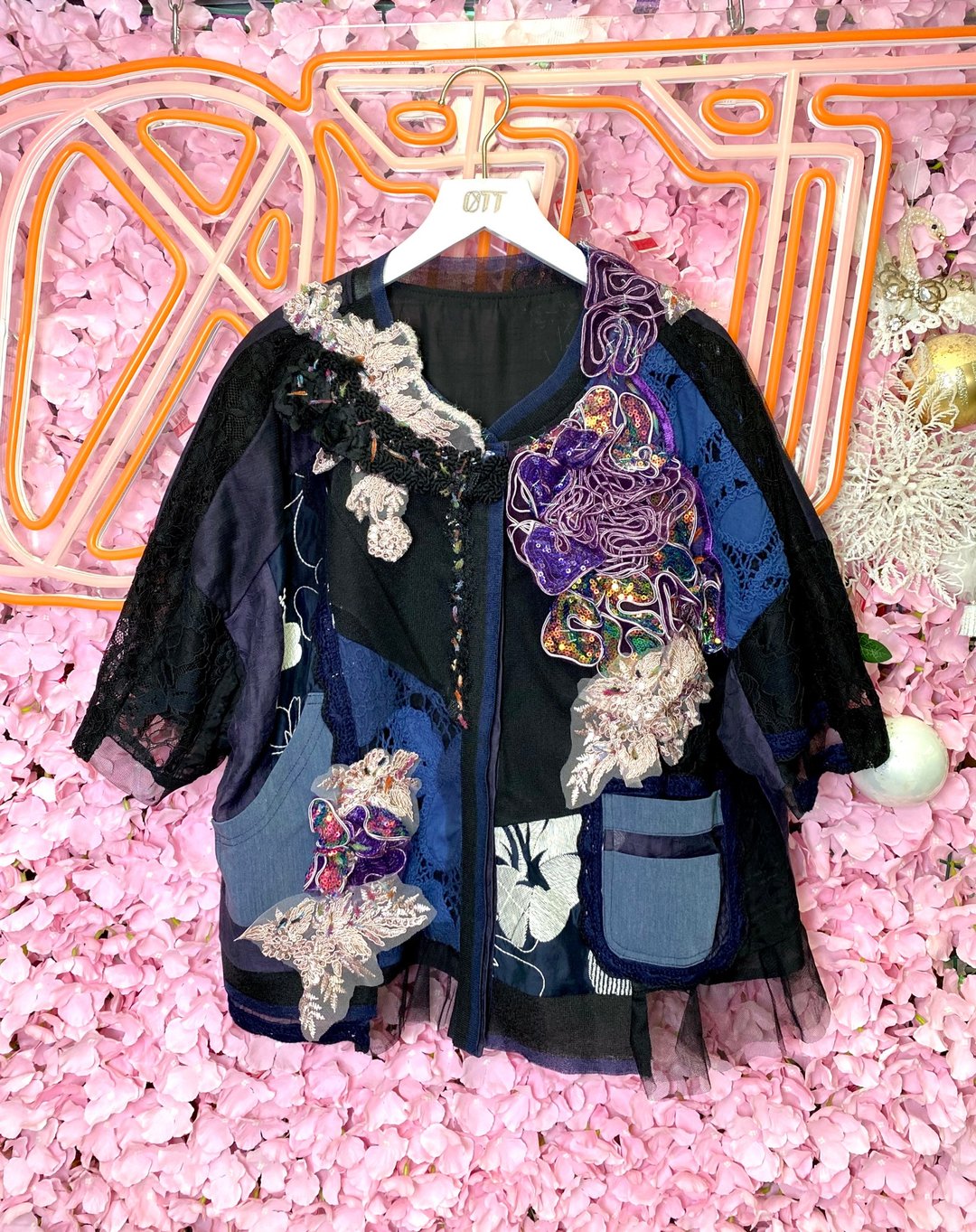 OTT独一无二•Unique日系超重工手工立体刺绣珠片针织外套 - 女装休闲/机能外套 - 棉．麻 多色