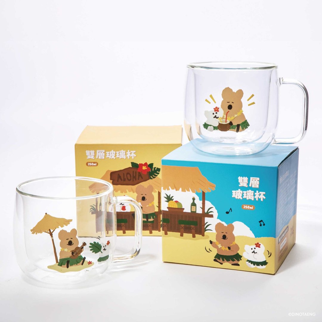 DINOTAENG 双层玻璃杯 (共两款) - 玻璃杯 - 玻璃 