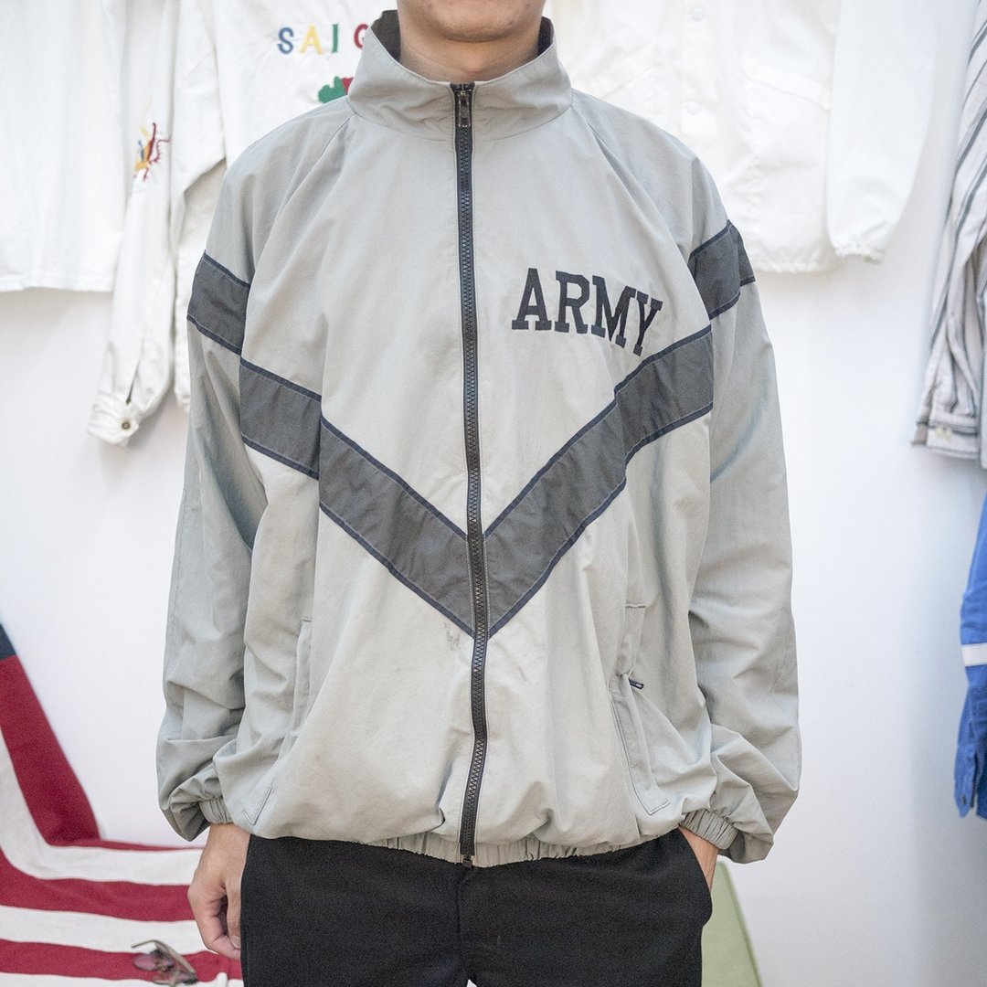 美军 公发 运动外套 US ARMY 反光 PT 古着 二手 剪标品 - 男装外套 - 其他材质 绿色