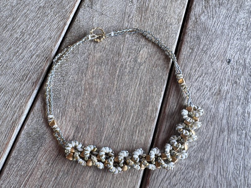 20260128 异形珠 串珠 颈链 - 项链 - 半宝石 咖啡色