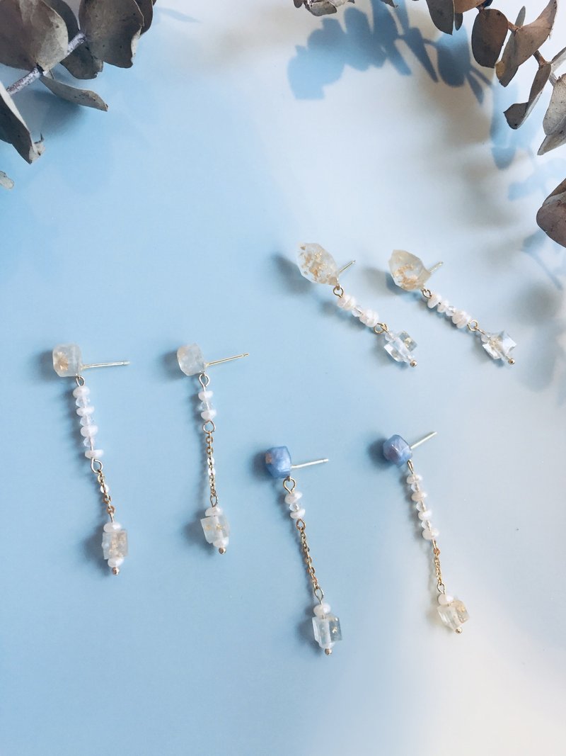 流星幻想系列-长尾流星 耳饰\耳钉 - 耳环/耳夹 - 树脂 