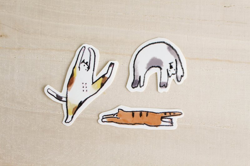 手剪贴纸 - 动动筋骨 B - 贴纸 - 纸 多色