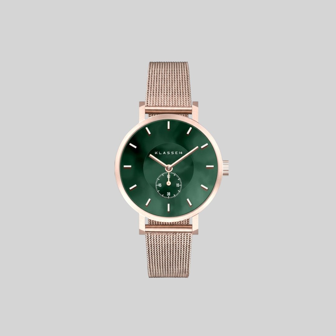 Volare Ruby MOP Champagne  Mesh 32mm - 对表/情侣表 - 不锈钢 