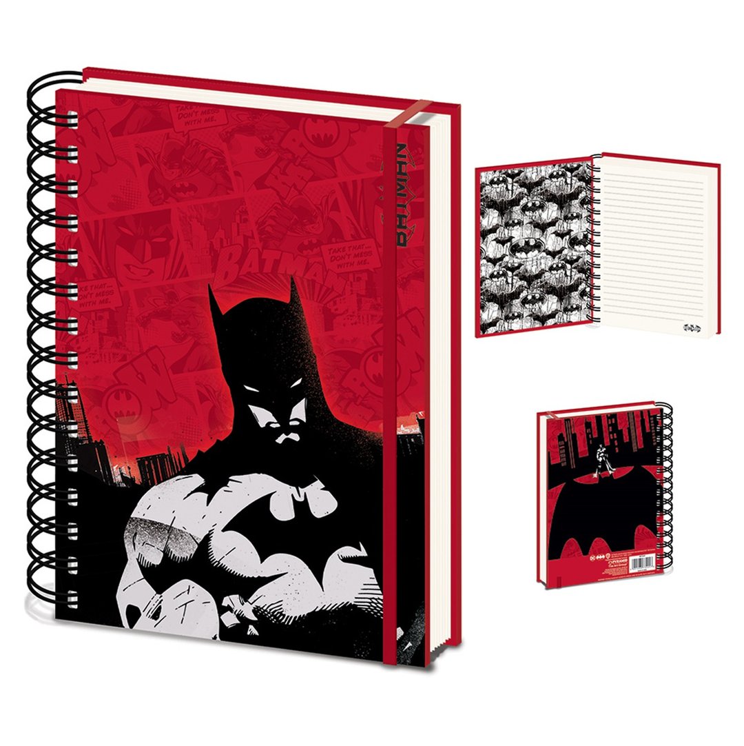 【DC】蝙蝠侠 BATMAN 漫画版 进口A5笔记本(红) - 笔记本/手帐 - 纸 红色