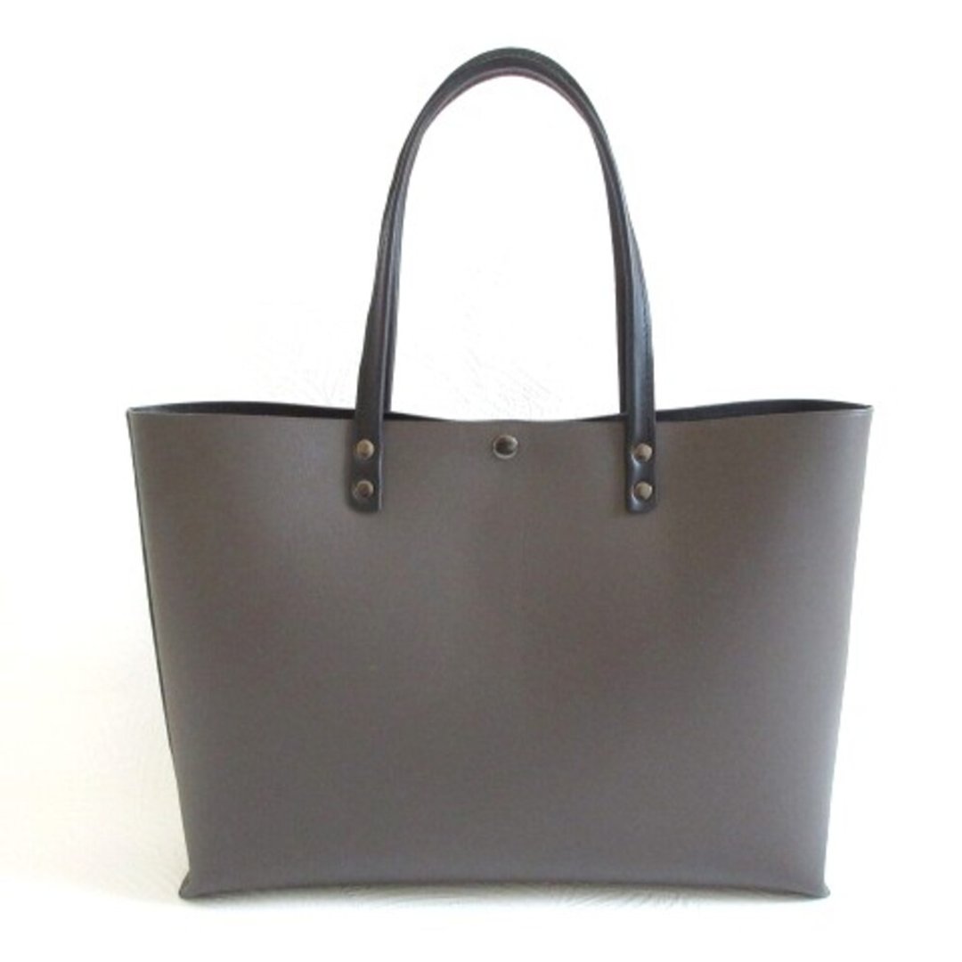 Cowhide, A4 compatible, smooth, grilletan, hand-sewn tote, 0419 - 手提包/手提袋 - 真皮 灰色