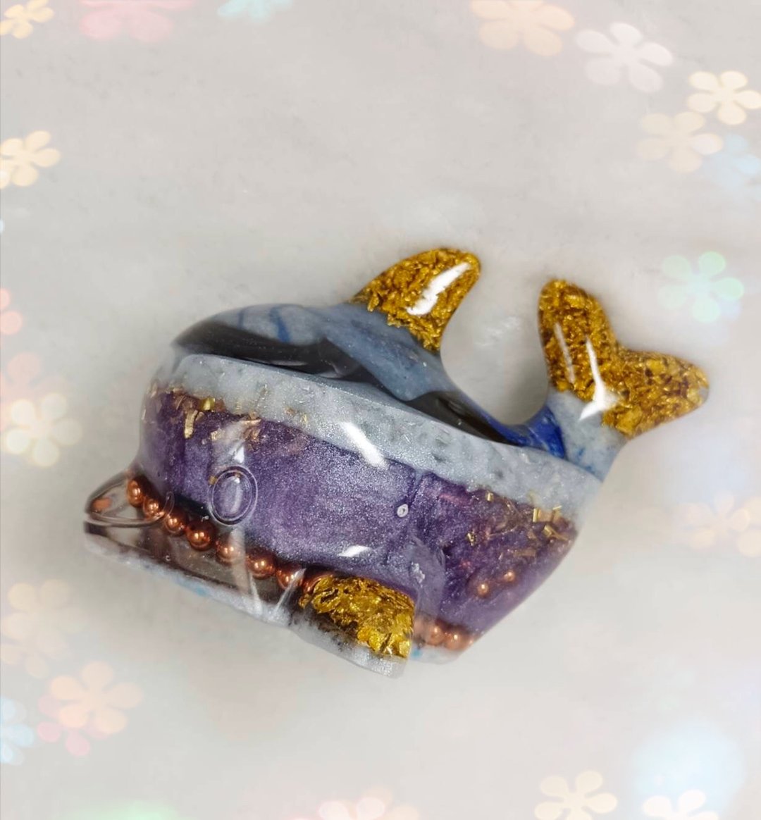 聪慧海豚奥刚orgonite - 摆饰 - 贵金属 