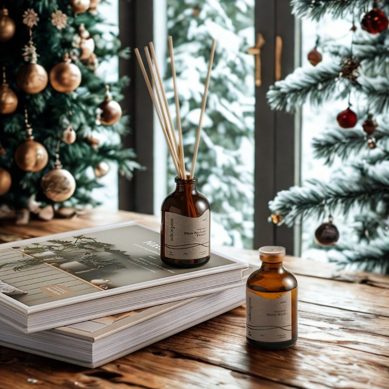 【圣诞礼物】手工香氛扩香瓶【愉快香松】木质调新鲜松树 - 香薰/精油/线香 - 精油 