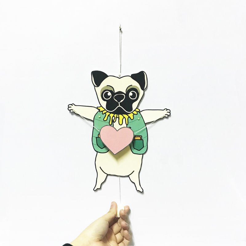 八哥 / 情人节 / 活动心意卡 - 吊饰 - 纸 白色