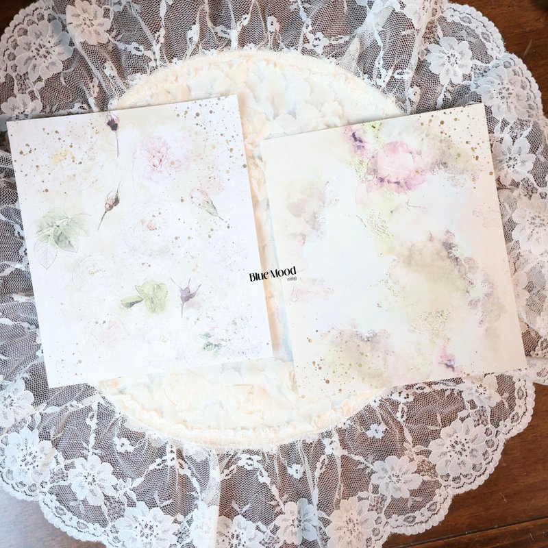 优质的。 4月25日礼物背景纸，白花 - 贴纸 - 纸 白色