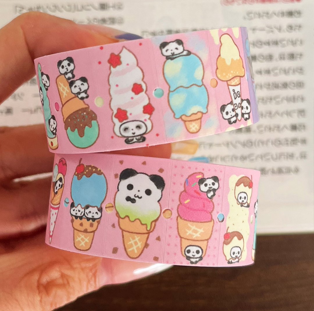 【冰淇凌】标签贴手帐封口贴/不干胶手帐拼贴索引贴 - 便条纸/标签贴 - 纸 多色
