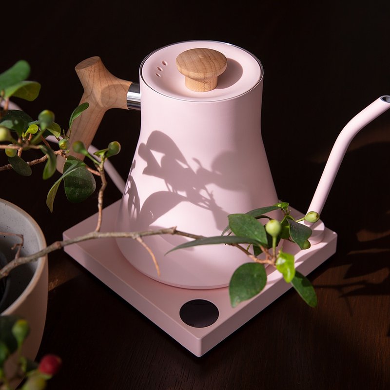 FELLOW STAGG EKG 电子温控壶 600ml 限定珊瑚粉+枫木原木手把款 - 咖啡壶/周边 - 不锈钢 粉红色