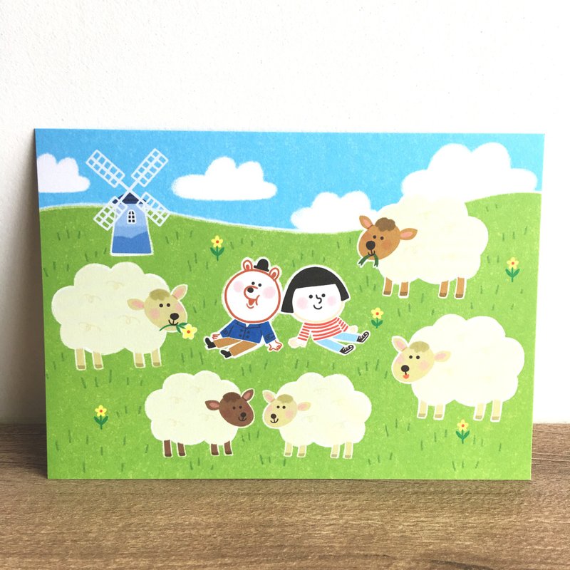 FIFI明信片－清境羊咩咩 - 卡片/明信片 - 纸 多色