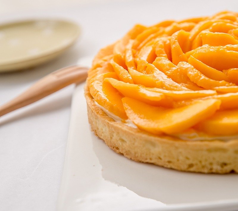 芒果花橄榄生起司塔 8寸 夏季限定 - 咸派/甜派 - 新鲜食材 黄色