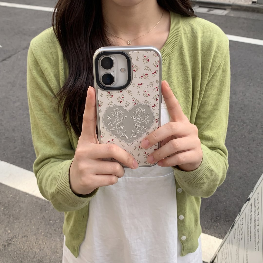 Maison Fleurie #Beige MagSafe 镜面手机壳 - 手机壳/手机套 - 其他材质 