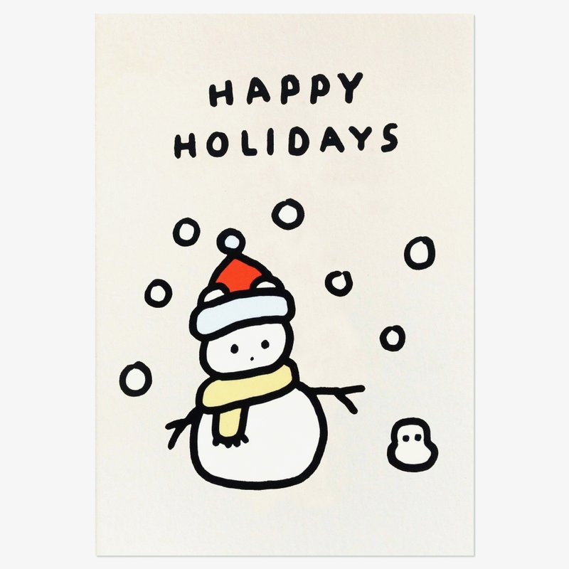 圣诞卡片 雪人 - 卡片/明信片 - 纸 