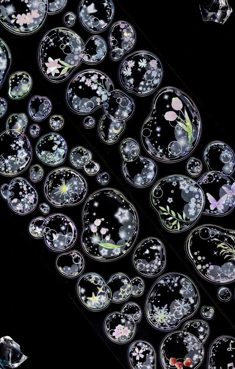 莹虹初澈 PET 纸胶带 贝壳光 5米 - 纸胶带 - 其他材质 多色