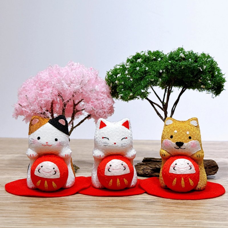 【福守三吉】日本开运 招财猫 柴犬 白狐 - 摆饰 - 其他人造纤维 多色