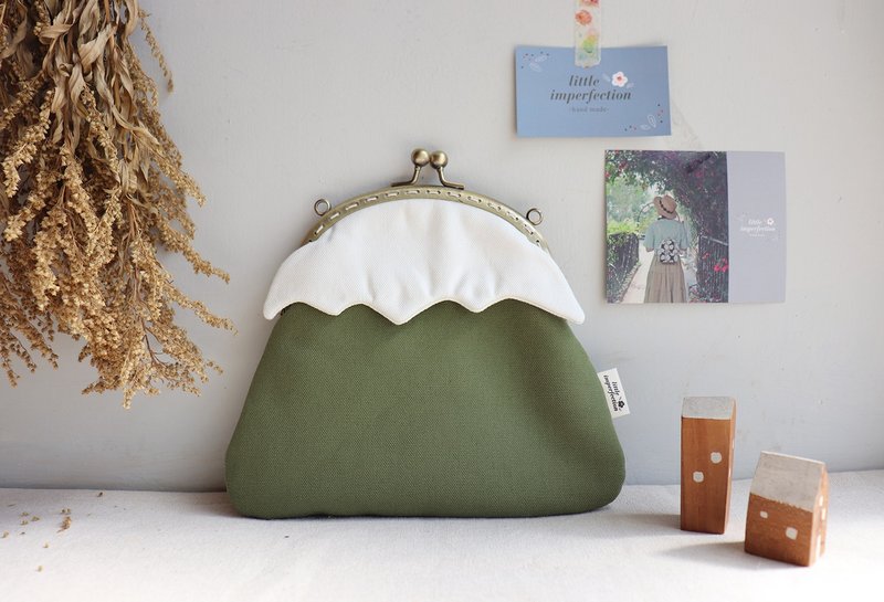 | 台湾特色 | - 玉山 - 造型口金包 随身包 侧背包 小包 手机包 - 侧背包/斜挎包 - 棉．麻 绿色