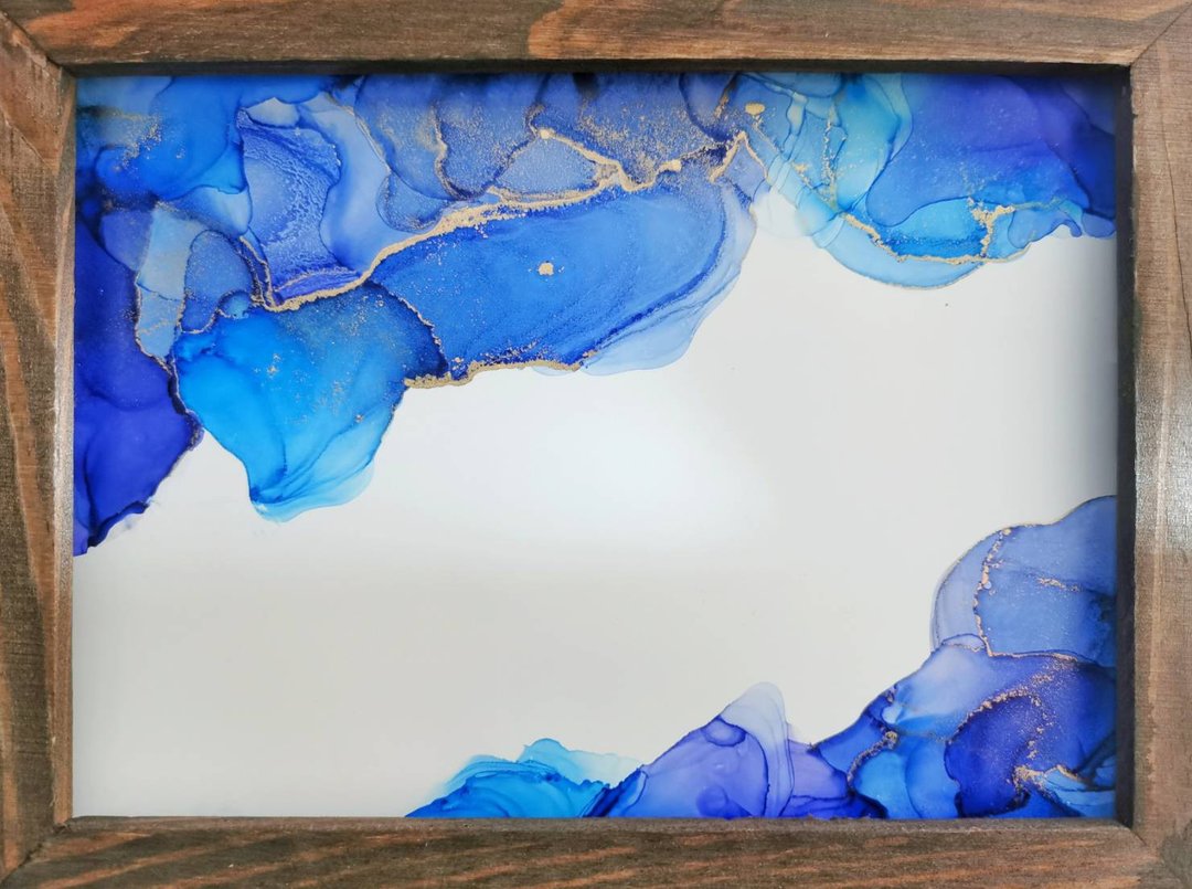 纾压酒精墨水流动画在线课程(独家玻璃球) - 插画/绘画/写字 - 其他材质 