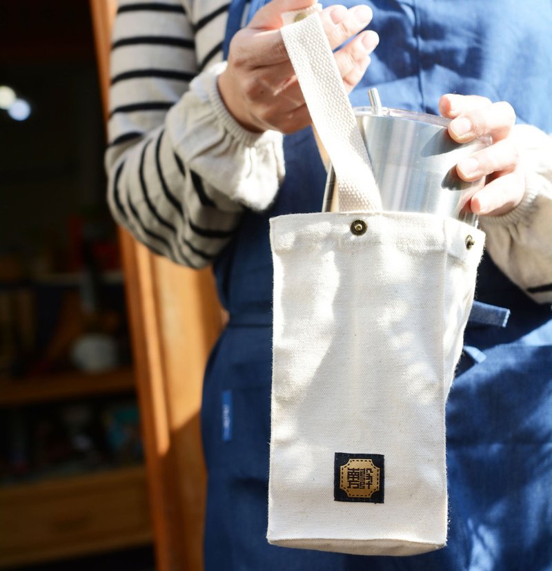 【极简帆布水壶袋】大人款杯袋-棕色缺货中 - 其他 - 棉．麻 黑色