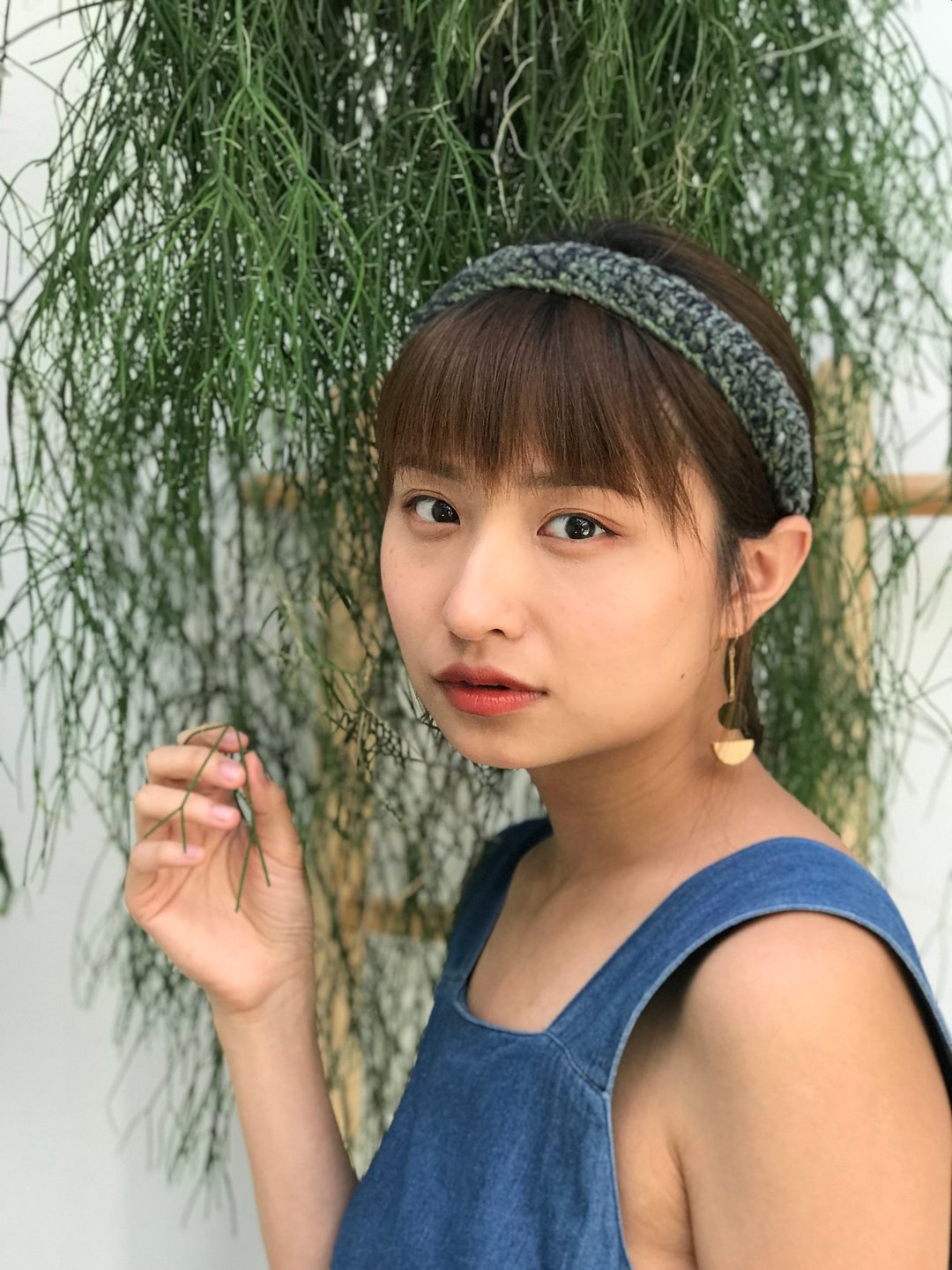 墨绿黑混织百搭款发带 - 发带/发箍 - 棉．麻 绿色