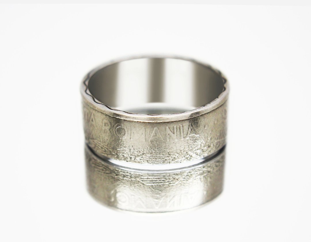 Romania Coin Ring 3 lei 1966 Romanian ring coin ring for woman coin rings gift - 戒指 - 其他金属 