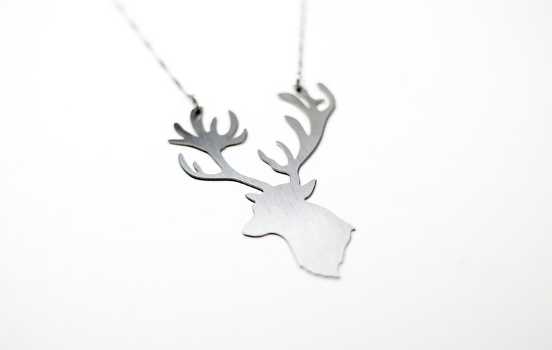 鹿项链(春季新品)_动物系列_造题 - 项链 - 其他金属 银色