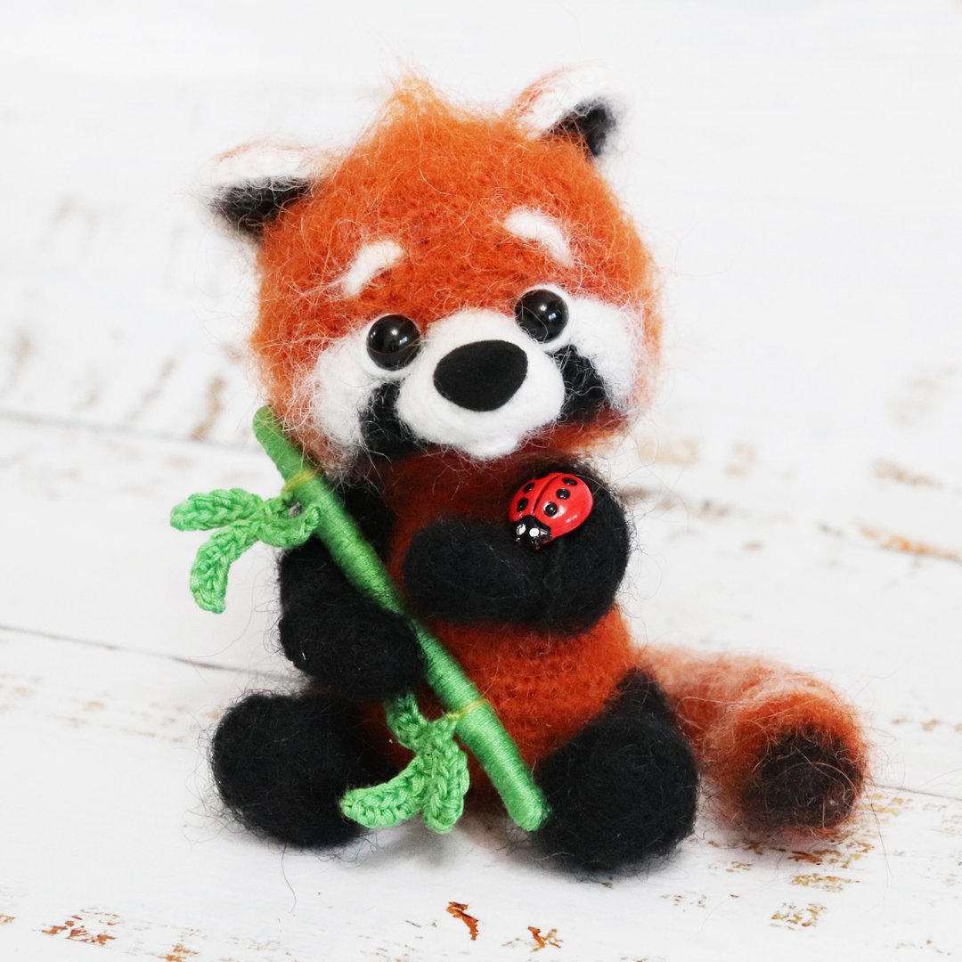 Crochet pattern Fluffy Red panda Fiery, PDF Digital Download, DIY amigurumi - 手工艺教程/工具书 - 其他材质 