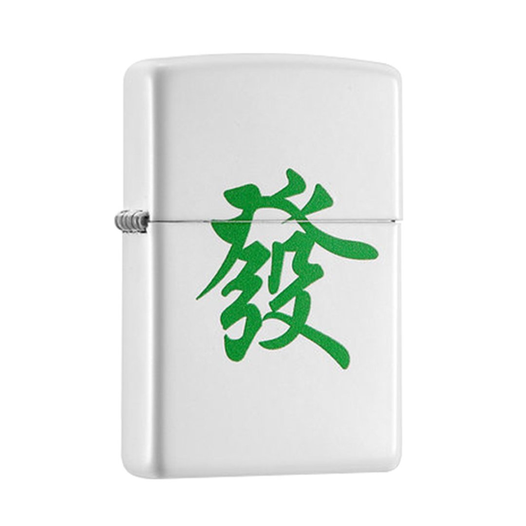 【ZIPPO官方授权】 麻将财神-发财防风打火机 214-C-000032 - 其他 - 铜/黄铜 白色