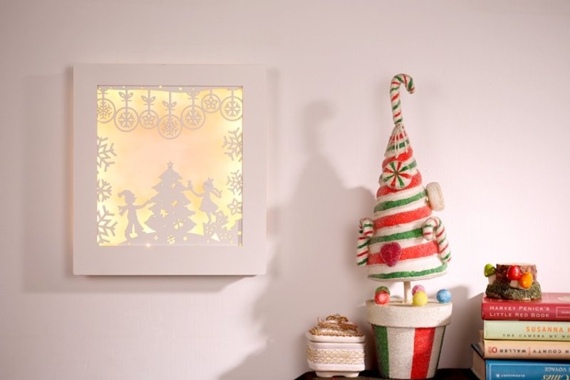 雪花框 - 灯具/灯饰 - 木头 白色