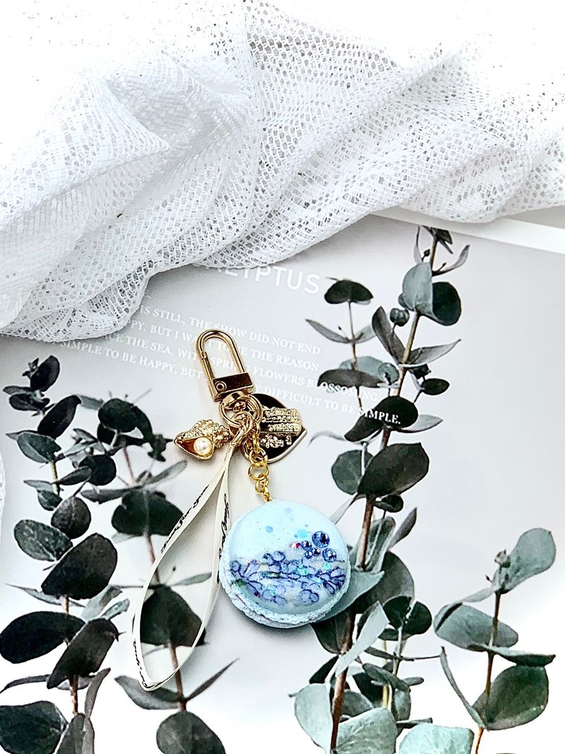 浪漫唯美包包吊饰也可做钥匙圈 - 钥匙链/钥匙包 - 粘土 