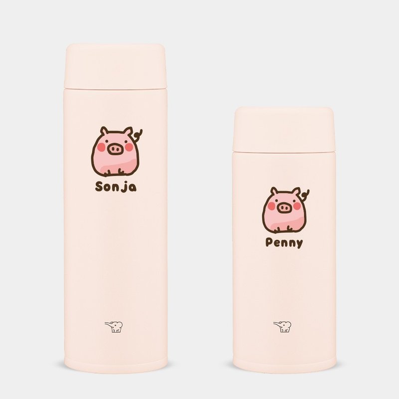 【定制化礼物】粉红猪 定制化文字 象印不锈钢 保温瓶 PU020 - 保温瓶/保温杯 - 不锈钢 粉红色