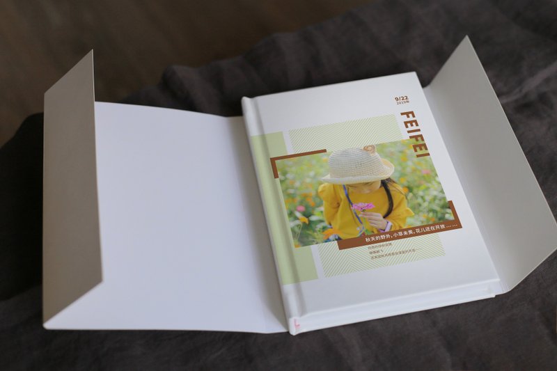 童年影集 相片薄 / 伙伴 亲子家庭 / 小本双裱跨页 来图设计印刷 - 相簿/相册 - 纸 