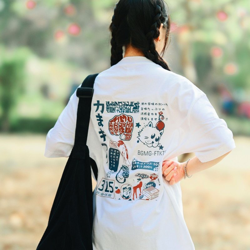 【CREEPS】Fish Market 宽松重磅印花T恤 - 男装上衣/T 恤 - 棉．麻 多色