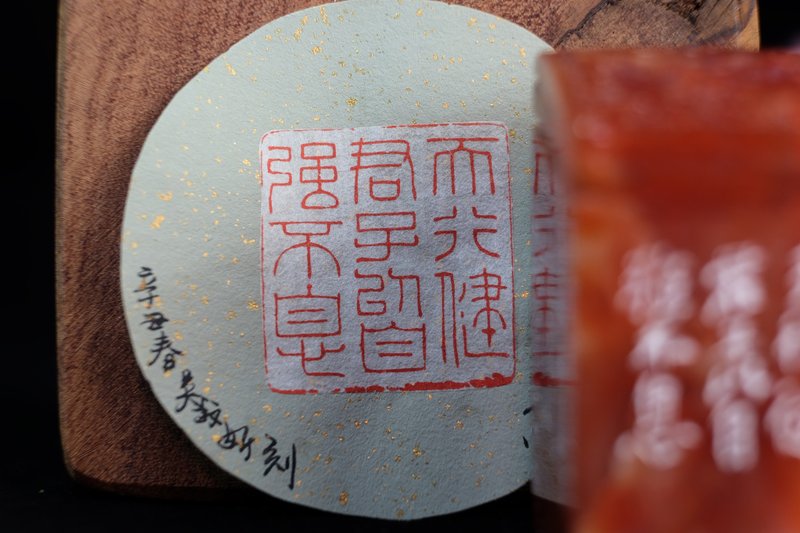 【印钮篆刻】天行健君子以自强不息 - 印章/印台 - 石头 红色